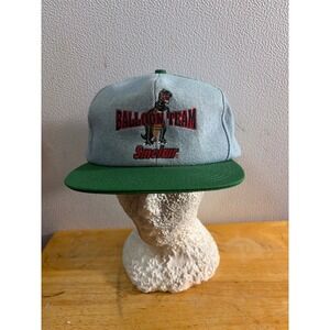 Vintage Sinclair Oil Balloon Team Hat K-Products Blue Green Snapback Made in USA